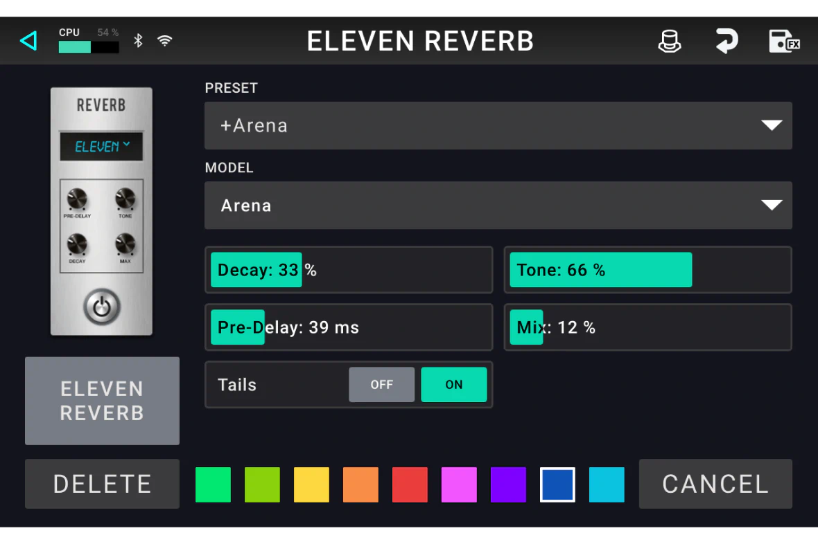 Gapless Preset Switching with Reverb/Delay Tail Spillover
